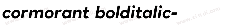 cormorant bolditalic字体转换